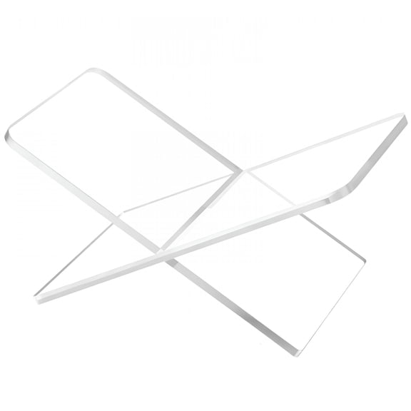 LAMIRO Transparent Acrylic Book Stand Holder - Coffee Table Book Stand,Open Book Display Stand,Magazines Clear Book Holder,Reading Stand for Open Book Magazines,Textbooks