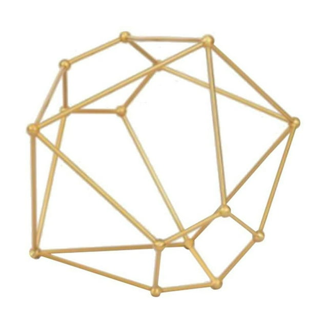 3D Candeleros Geométricos Soporte de de Hierro Adornos de Pub M_Golden