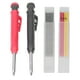 thumbnail image 2 of Juego de 14 herramientas de rotuladores de lápiz de carpintero con recambios de color rojo, negro y amarillo para trabajar la madera, 2 of 15