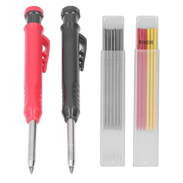 Crayon de Marquage pour Menuiserie, 14 Pcs Crayon de Charpentier Crayon de Menuiserie Conçu pour les Professionnels