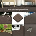 thumbnail image 2 of Pure Garden 6PK Interlocking Deck Tiles All Weather Outdoor Flooring, Mocha, 2 of 8
