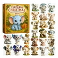 thumbnail image 3 of Kumdkd 2025 Elephants Christmas Countdown Calendar - 2D Arrival Calendar, Interactive Daily Surprises, Durable Materials, Ideal Holiday Gift, Versatile Festive Decor‌, 3 of 6