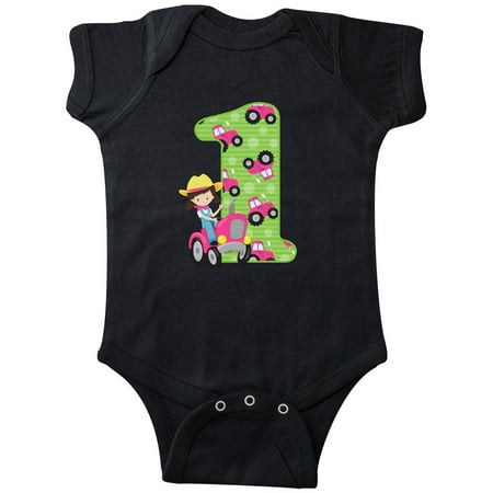 

Inktastic Tractor Girl 1st Birthday Gift Baby Girl Bodysuit