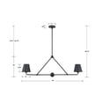 thumbnail image 3 of Crystorama Lighting - Xavier - 2 Light Chandelier In Modern Style-15 Inches Tall, 3 of 7