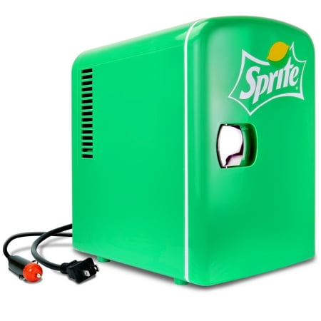 Coca-Cola Sprite 4L Cooler/Warmer 12V DC 110V AC Mini Fridge, Green
