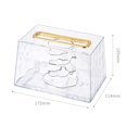 thumbnail image 4 of Cubierta de pañuelos transparente, pañuelos de primavera, de servilletas, soporte para caja de pañuelos, para cocina, , Blanco Sunnimix Cubierta de tejido, 4 of 8