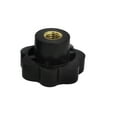 thumbnail image 2 of 10 Pcs M12 Female Thread Black Plastic Star Clamping Screw Knobs 50mm Diameter, 2 of 4