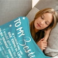thumbnail image 6 of Yibo Daughter Gift from Mom Blanket Flannel Soft and Comfortable Anti-static Bed Sofa Blanket, 6 of 6