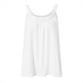 thumbnail image 4 of Aihuaihua Women's Loose Fit Pleated Tank Top Sleeveless Summer Top with Curved Hem Casual Comfortable Blouse, 4 of 4