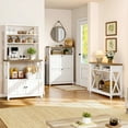 thumbnail image 3 of Dextrus Farmhouse Console Table, 40" Entryway Tables Narrow Sofa Table with Storage Shelf for Living Room, Hallway, Grey Wash, 3 of 7
