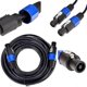 thumbnail image 5 of 2-Pack 7.6m Male Speakon to Speakon Cables, Professional 12 AWG Audio Cable DJ Speaker Cable, 5 of 5
