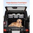 thumbnail image 6 of Jeep Wrangler JK 2007-2024 Rear Trunk Cargo Rack 300 lbs Capacity Black Carbon Steel Storage Basket with Net Shelf Organizer for Camping Gear, 6 of 6