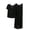 Black B, variant on Women Soft Comfy Pajamas 2 Piece Lounge Outfits Short Sleeve Summer Sleepwear Plus Size Ladies Pjs