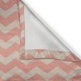 thumbnail image 5 of Ambesonne Peach Grommet Curtain, Chevron Zigzag Vintage, 50" x 72", Coral Peach, 5 of 6