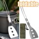 thumbnail image 1 of Espátula ranurada de acero inoxidable Turner Barbacoa Espátula Turner Espátula de cocina plegable Pala para asar a la parrilla Freír panqueques Cocina Barbacoa Herramienta con bolsa de almacenamiento PIX-LINK Vajilla de exterior, 1 of 2