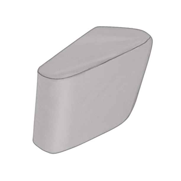 Cubierta de asiento plegable duradera para barco al aire libre, funda protectora para silla de timón, muebles 210D Plata kusrkot Funda para asiento de barco