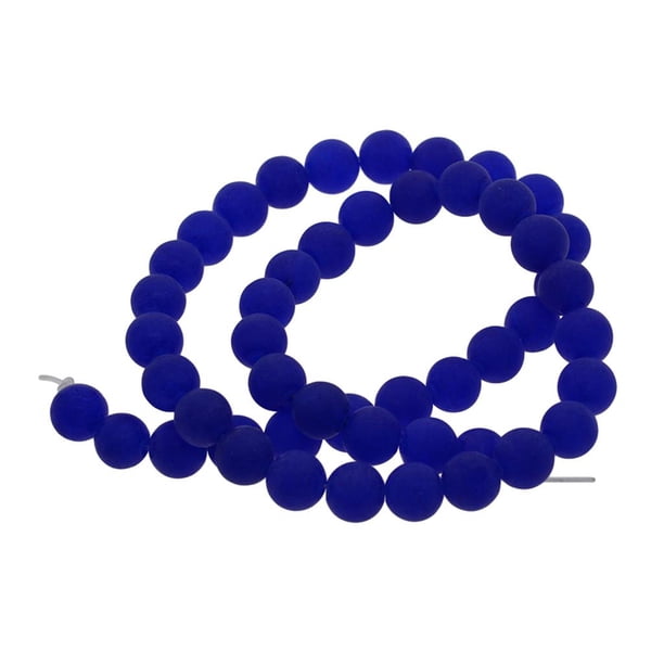 Venta al por mayor pieza de piedras naturales espaciador sueltas fabricación de joyas decoraciones de de 8 mm azul real