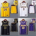 thumbnail image 3 of MZ NBa Lakers Traje De Uniforme De Baloncesto James No . 23 Kobe 24 Jersey Hombres Y Mujeres Competpangjing, 3 of 4