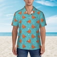 thumbnail image 4 of Daiia Funny Chicken Hawaiian Shirt for Men Gentle Cotton Regular Short Sleeve Casual-XX-Large, 4 of 9