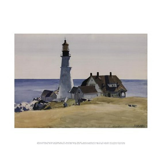 Lighthouse And Buildings Portland Head Cape Elizabeth Maine 1927 Lighthouse And Buildings Portland Head Cape Elizabeth Maine 1927 Poster Print By Edward Hopper 14 X 11 Com