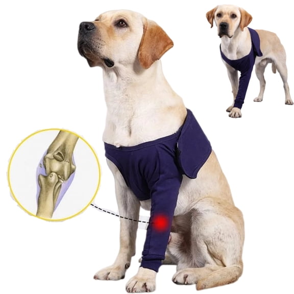 Newborn Brand Dog Recovery Sleeve for Front Leg,Single Dog Leg Sleeve to Stop Licking,Breathable Protection for Joint Pain, Elbow Injuries,Surgery, Wound Care as Cone Alternative,Blue,xxs