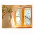 thumbnail image 1 of Tapiz de microtela de fibra con vista a ventana, 150 x 150 cm, 1 of 2