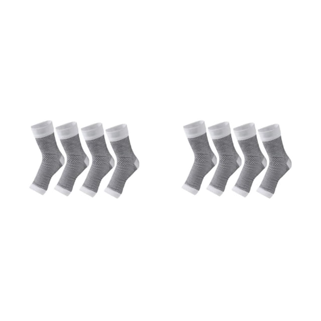 Calcetines de compresión antiesguince Vogacara 2piezas blanco S/M