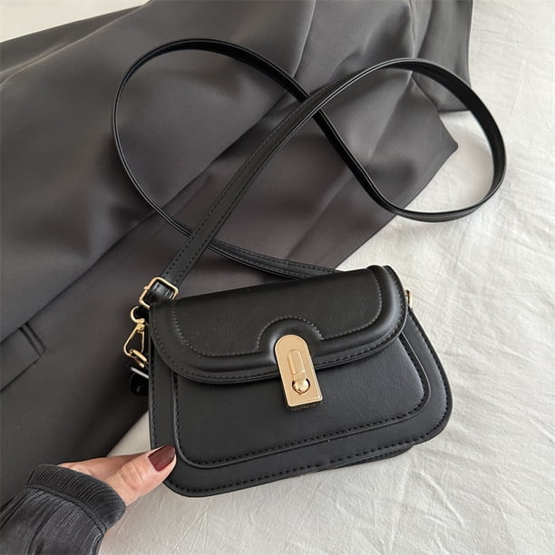 Bolso de mano con textura retro para mujer, nuevo bolso de hombro de otoño e invierno 2025, de gran valor, sencillo, para ir al trabajo, pequeño bolso cuadrado bajo la axila.