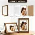 thumbnail image 2 of AEVETE 5x7 Picture Frames Rustic Wood Tabletop or Wall Display for Home Decor and Gifts, 2 Pack, 2 of 6