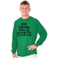 thumbnail image 4 of Funny Saint Patrick's Day Irish Boy Men's Long Sleeve Tee T Shirt Brisco Brands L, 4 of 6