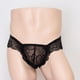 thumbnail image 2 of Lencería para hombres Colcomx Ropa interior de encaje transparente Único Negro, 2 of 8