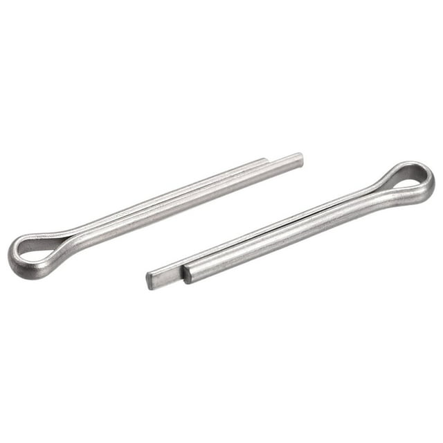 Unique Bargains Split Cotter Pin, Fixation à Clip en Acier Inoxydable 2x16mm Raccord Argent 120Pack