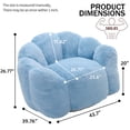 thumbnail image 5 of Lotus Type Compression Sofa Adult Bean Bag Sofa With Pull Ring Can Be Easily Moved Without Installation, Floor Sofa Couch For Living Room, Bedroom, Office, Apartment, 5 of 12