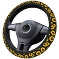 thumbnail image 1 of Car Steering Wheel Cover Neoprene Anti Slip, Sweat Absorption Auto Car Wrap Cover - Sunflower, 1 of 6