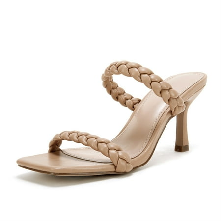 

SySea Square Open Toe Bohemian High Heels Sandals Women Strappy Slip