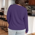 thumbnail image 4 of Womens Blouses Plus Size Neck T Shirts Women Long Sleeve Tops Casual Summer Tshirts Loose Fit Tee Womens Fashion Top Shirts, 4 of 6