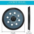 thumbnail image 5 of Almohadilla de repuesto para lijadora orbital de 5 pulgadas y 8 orificios, almohadilla de lijado con gancho y bucle, compatible con Milwaukee 51-36-7090, 51-36-7100 STOL, 5 of 5