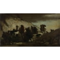 thumbnail image 2 of Honoré Daumier 14x10 Black Ornate Wood Framed Double Matted Museum Art Print Titled: Emigrants (1857), 2 of 5