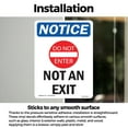 thumbnail image 3 of Not An Exit With Symbol OSHA Notice Vinyl Decal Label 7 Inch x 5 Inch - 10 Pack, 3 of 6