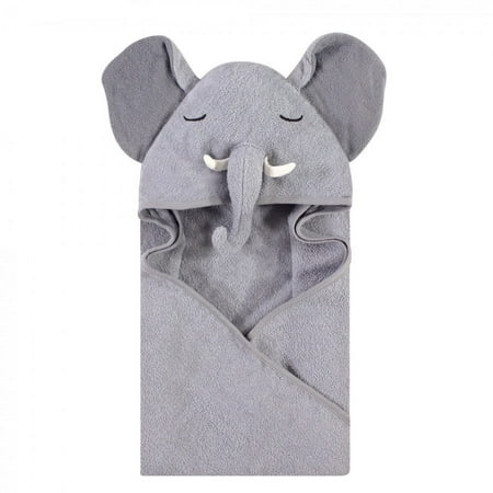 UPC: 0660168574371 | Hudson Baby Infant Boy Cotton Animal Face Hooded Towel Tusks Elephant One Size