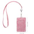 thumbnail image 2 of 1 Set ID Badge Holder Retractable ID Card Holder Hanging Badge Reel Water-resistant Card Cover, 2 of 8