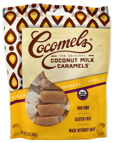 Cocomels Organic Coconut Milk Caramels Vanilla -- 3.5 oz pack of 4 by Cocomels