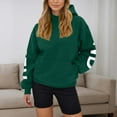 thumbnail image 4 of Womens Back Letter Print Hoodies Fashion Oversize Long Sleeve Loose Hooded Sweatshirt y2k Casual Sweatshirts With Pocket, 4 of 7