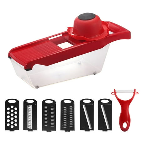 

Jygee 10 Pieces / Set Multifunctional Mandolin Slicer Set Carrot Onion Slicer Potato Chuber Julienne Cutter Household Garlic Shredder
