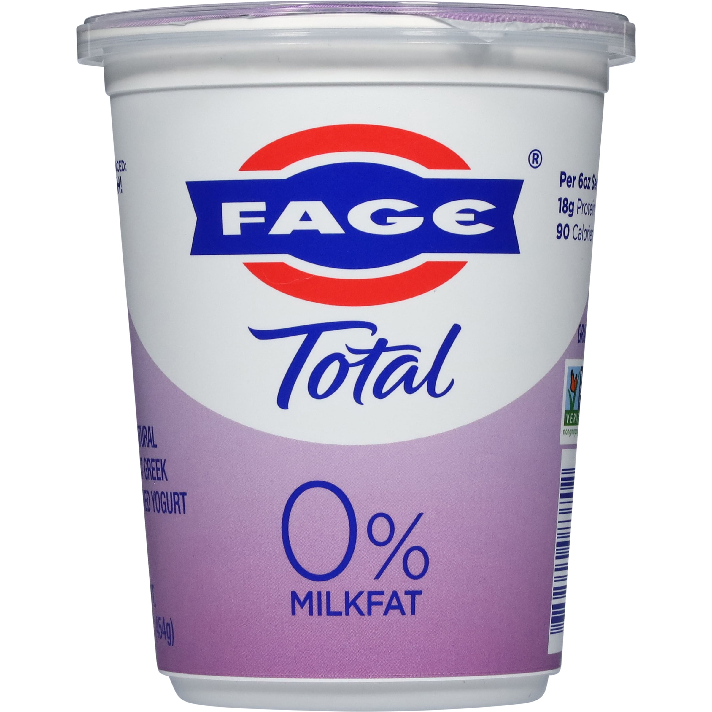 FAGE Total All Natural Nonfat Plain Greek Strained Yogurt, 16 oz