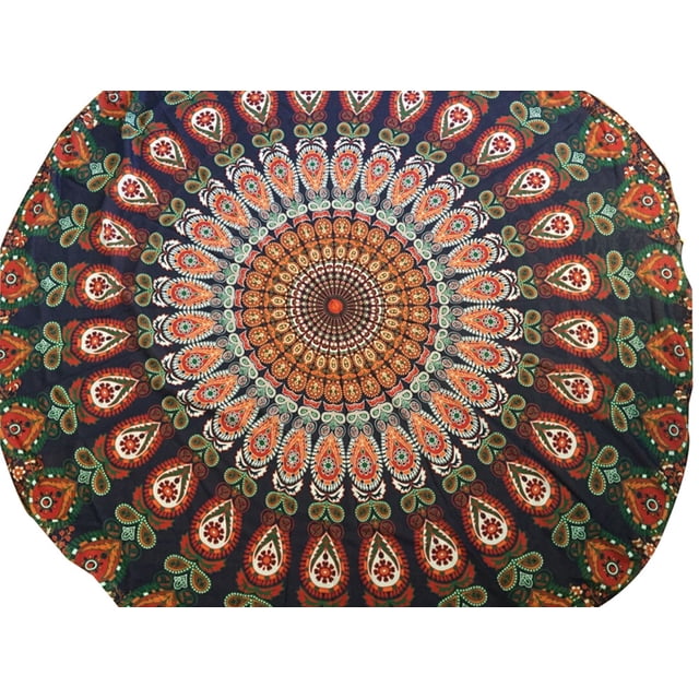 TIELUTT Round Beach Pool Home Shower Towel Blanket Table Cloth Yoga Mat Parachute Towels Patterned Bath Towels Wash Clothes and Towels Set Towel Wrap Men Low Lint Bath Towels