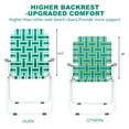 thumbnail image 3 of VINGLI Patio Lawn Chairs Folding Set of 4, Webbed Folding Chair Outdoor Beach Chair Portable Camping Chair for Yard, GardenGreen), 3 of 6