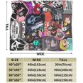 thumbnail image 3 of Ghost-Face Blanket Horror Movie Throw Blanket Anti-Pilling Plush Blanket Lightweight & Ultra-Soft, Warm & Comfy Flannel Fleece Blanket for Couch, Bed, Sofa, 50x60, 3 of 6