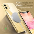 thumbnail image 6 of Crystal Clear Case for iPhone 11, [Not Yellowing] [Camera Protection] [Military Grade Drop Tested] Transparent Shockproof Protective Phone Case Soft Silicone Slim Cover, 6.1 inch, Gold, 6 of 17