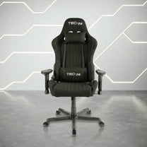 Techni Sport TS-F44 Fabric Ergonomic High Back Racer Style PC Gaming Chair, Black RTA-TSF44-BK